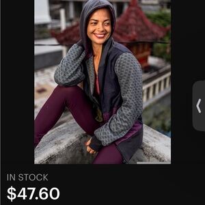 Women’s Multicolor Zip Up Hooded Jacket Bought From Etsy/Handmade **NWOT